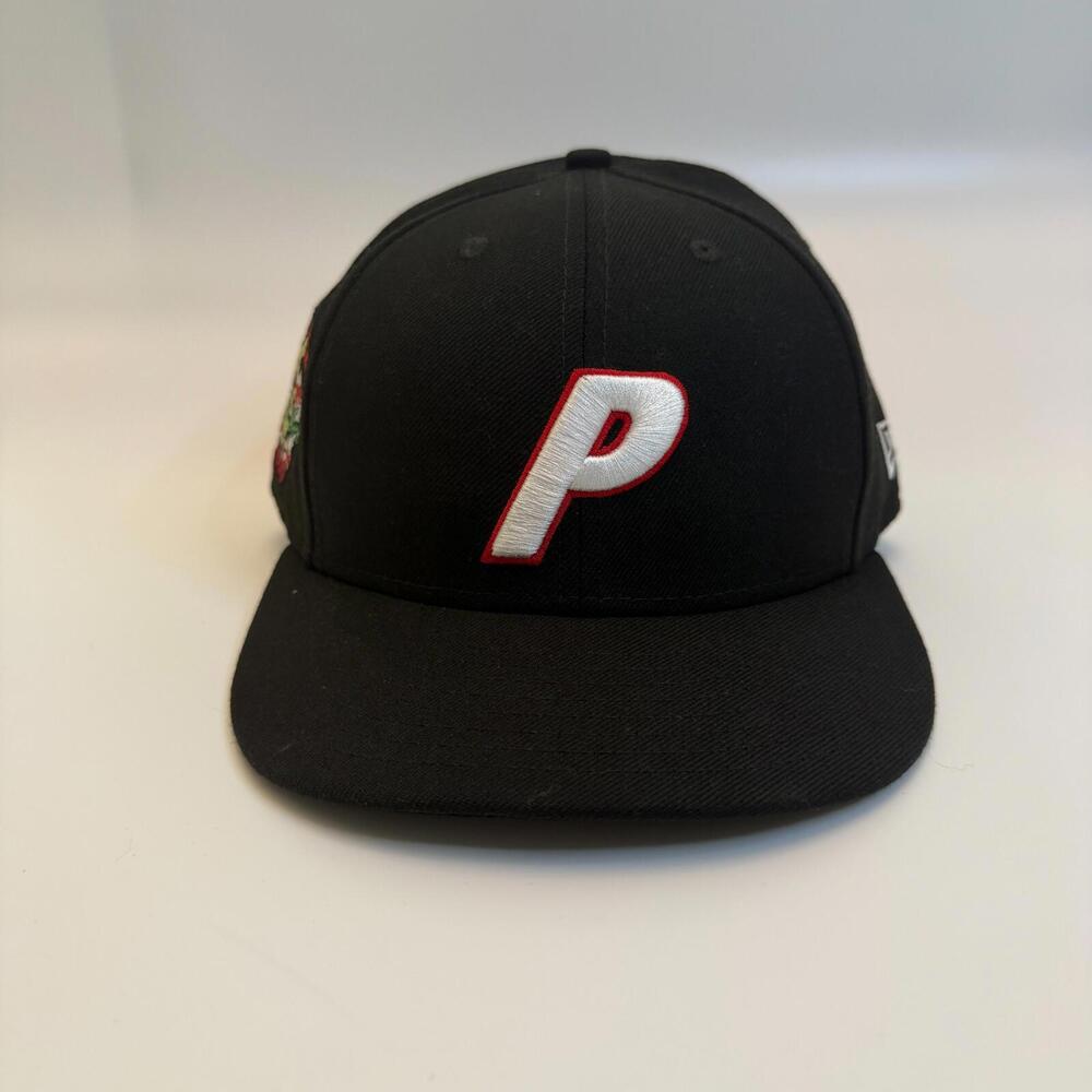 Palace New Era 59FIFTY New York 2020 Black Wool Fitted Hat Mens Size 7 1/4